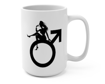 Subtle Femdom Mug, Femdom Symbol Mug, Female Domination Mug, Dominatrix Mug, Submissive Man Mug, Dominant Woman Mug