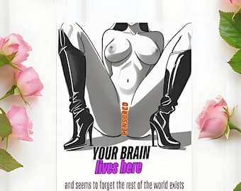 Femdom Love Card, Kinky BDSM Greeting Card