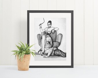 Femdom Vintage Art Print