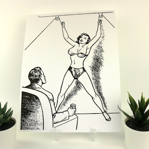 BDSM Vintage Art Master Slave Posters dungeon wall decor
