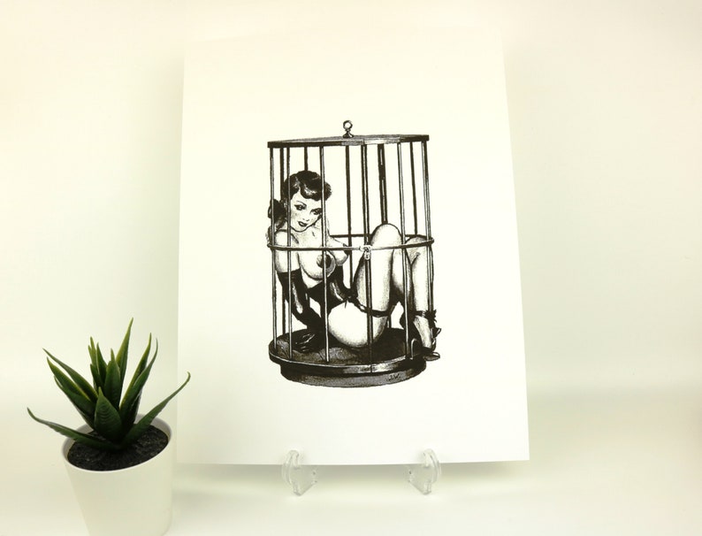 BDSM Vintage Art Master Slave Posters dungeon wall decor