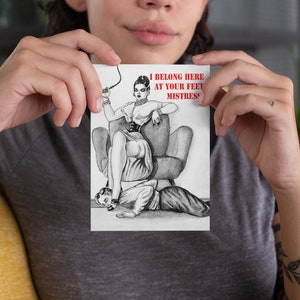 Femdom Liebeskarte für Herrin