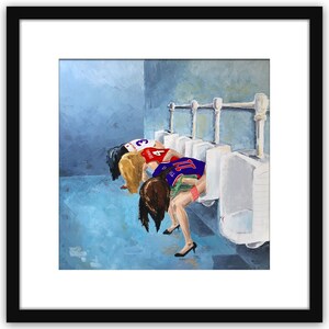Detroit Pistons Edition &quot; Ladies Line Was Too Long&quot; Black Frame