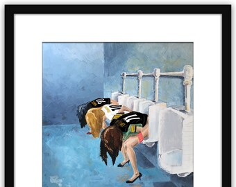 Pittsburgh Steelers Edition " Ladies Line Was Too Long" - Black Frame
