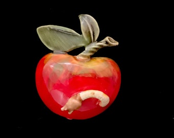 Original by Robert Wormy Apple Pin