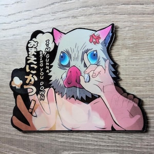 High Quality 3D Motion Anime Sticker | Car Decal | Laptop Peeker Sticker