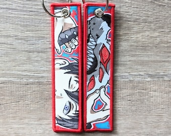 Embroidered Anime Jet Tag / Keychain / Key Tag