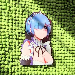 High Quality 3D Motion Anime Sticker | Car Decal | Laptop Peeker Sticker