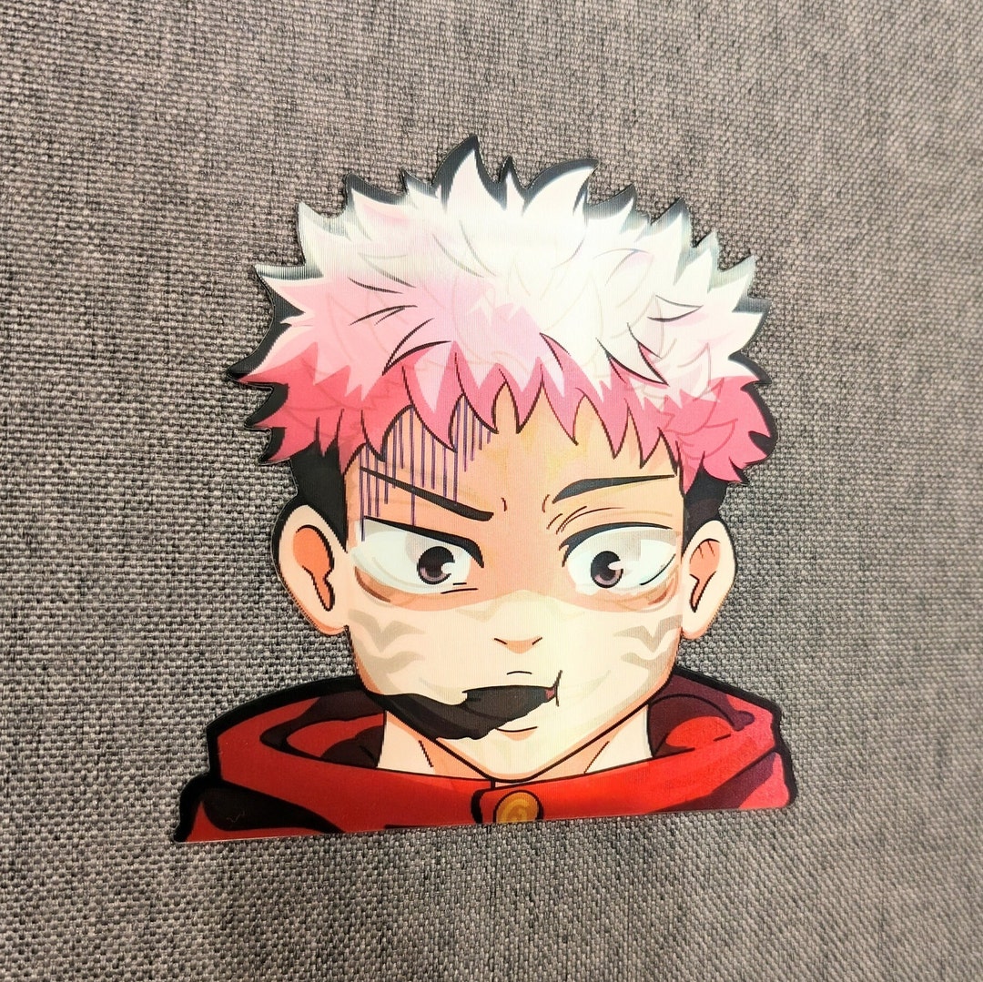High Quality 3D Motion Anime Sticker | Car Decal | Laptop Peeker ...