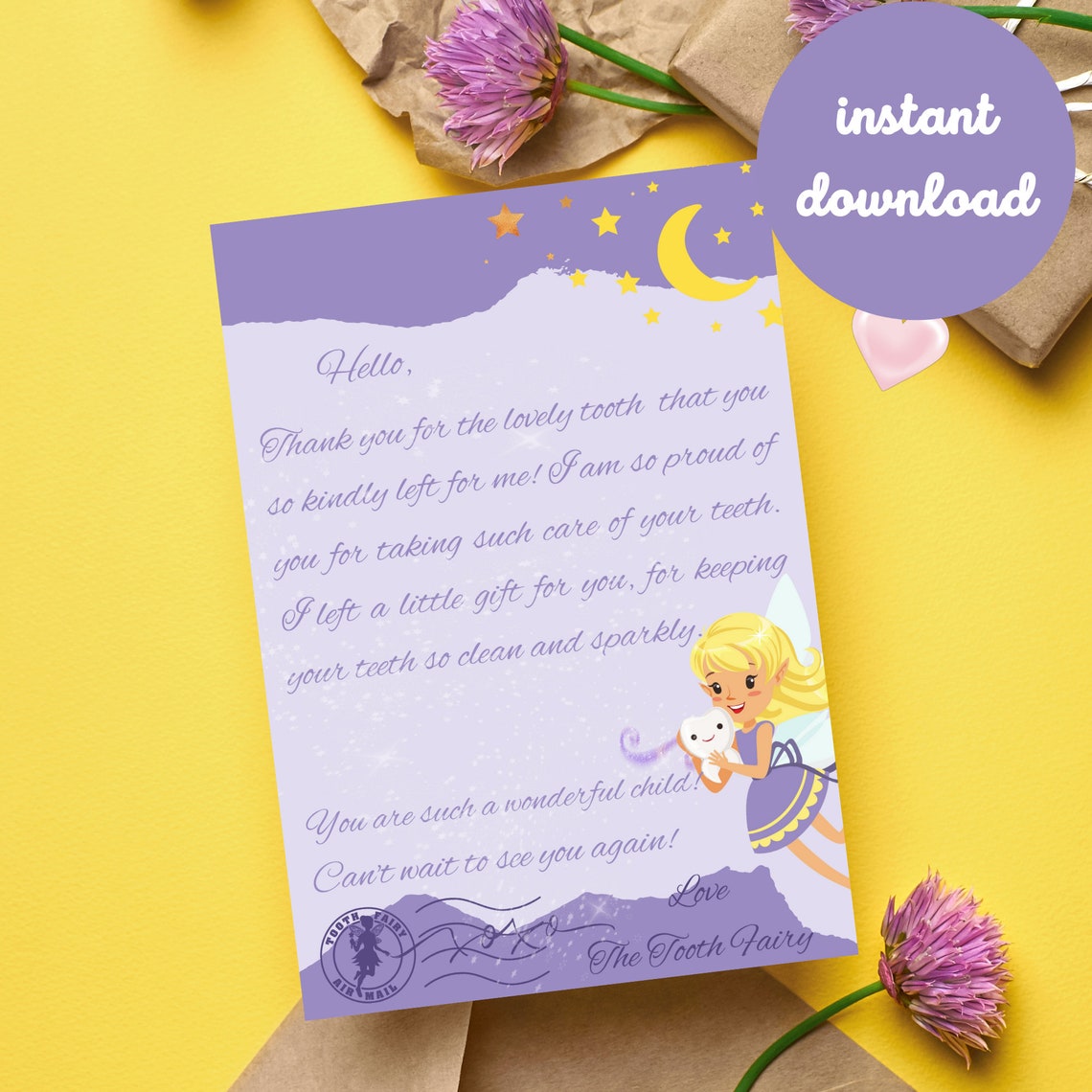 Tooth Fairy Letter Printable Lost Tooth Purple Certificate Tooth tooth-fairy-letter-printable-lost-tooth-purple-certificate-tooth