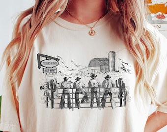 Western Graphic Tee, Vintage Cowboy Shirt, Western Shirt, Country Concert Tee, Western Shirt Dress, Rodeo Shirt, Country Shirt, Cowgirl Tee