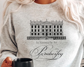 Book Sweatshirt, Jane Austen Gifts, Pemberley Sweatshirt, Pride and Prejudice, Booklover Gift, Jane Austen Shirt, Reading Sweatshirt