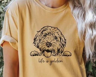 Camiseta Comfort Colors® Doodle Mom Camiseta Goldendoodle Dog Mom Camiseta Life is Golden Doodle Dog Camiseta Golden Doodle Presentes Goldendoodle