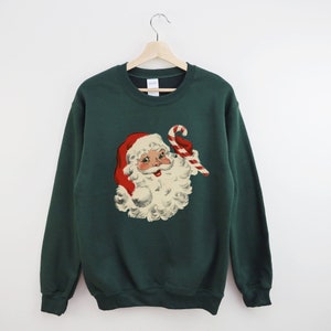 Christmas Crewneck Vintage Santa Sweatshirt Retro Christmas Holiday Sweatshirts Vintage Sweatshirt Christmas Sweatshirt Santa Claus