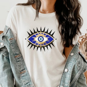 Evil Eye Shirt, Eye Shirt, All Seeing Eye, Evil Eye, Trendy Graphic Tee, Occult Shirt, Aesthetic Clothing, Mystical Shirts Oversized Tshirt