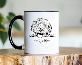 Personalized Golden Doodle Mug, Goldendoodle Gifts, Doodle Mom, Custom Dog Mug, Goldendoodle Dad, Doodle Mama, Dog Mom Gifts,