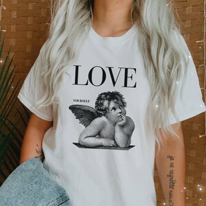 Love Yourself Shirt, Cherub Angel Shirt, Galentines Day, Valentine Shirt, Self Love Shirt, Love Shirt, Valentine's Day, Valentines Outfit