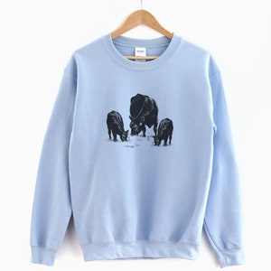 Cow Sweatshirt, Cow Sweater, Western Crewneck, Animal Sweatshirt, Cows ...