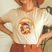 Mushroom Rainbow Shirt, Cottagecore Botanical Fungi Plants Tee, Nature Lover, Hippy Shirt, Gardening shirt