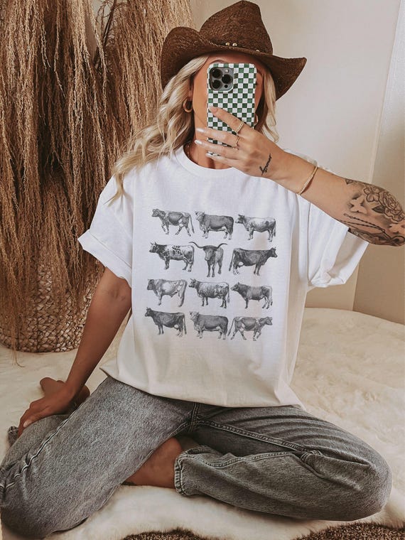 Vintage Retro Longhorn Shirt Cow Farm Animal Gift 2 Vintage Retro Longhorn Shirt Cow Farm Animal Gift 2