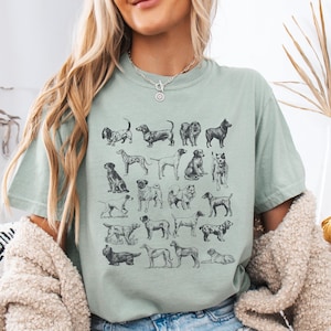 Vintage Dog Shirt Comfort Colors® Tshirt with dog Dog Mom Shirt Dog Breed Shirt Dog Mom Gift Dog Lover Shirt Gift for dog lovers Bay