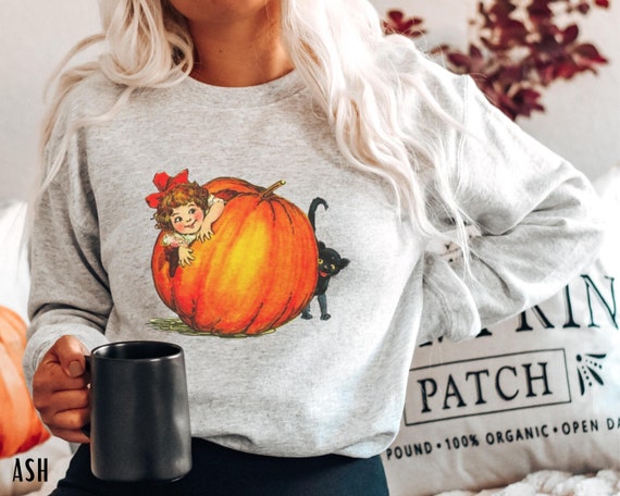 Pumpkin sweatshirt womens hotsell