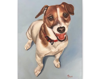 Print of Original Art | Terrier | Terrier Painting | Pet Portrait | Oil Painting Print | Hand Painted Dog Print | Gift Idea| Dog Art
