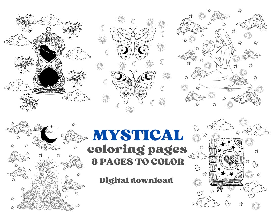 Mystic Coloring Pages Positive - Il 1080xN.5076110933 Deon 