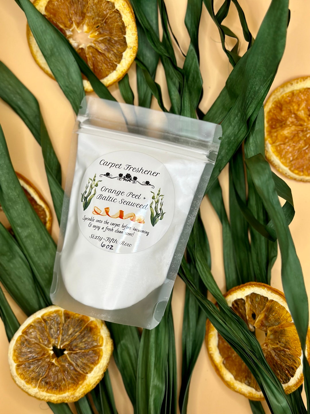 Handmade Carpet Freshener Orange Peel Baltic Seaweed Carpet Powder Gift