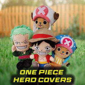 One Piece Inspired Driver Fairway Wood Head Cover | Golf Head Cover | Plush Golf Head Cover | Golf Gift | Zoro Luffy Chopper Head Covers
