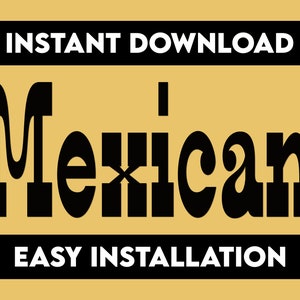 Mexikanische Schriftart, mexikanisches Alphabet, Cinco De Mayo-Schrift, Cricut-Schrift, Canva-Schrift, Photoshop-Schrift, Goodnotes-Schrift, süße Schrift, coole Schriften