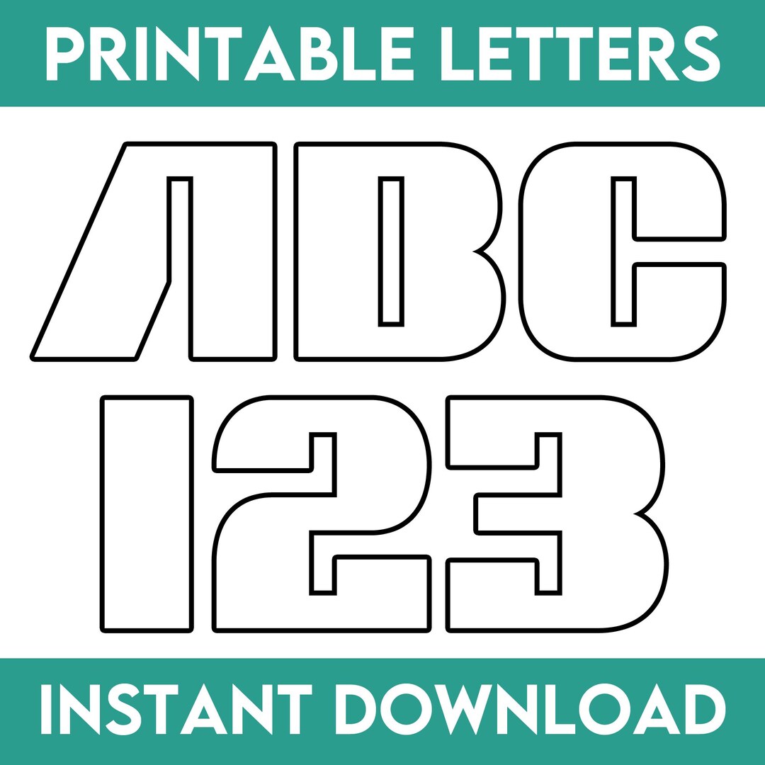 Printable Alphabet Letters and Numbers: Classroom Bulletin Board (PDF ...