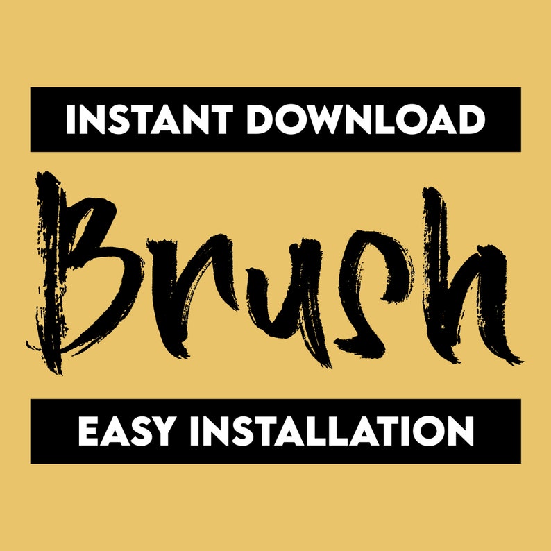 Brush Font, Paint Brush Typeface, Inkstroke Fonts, Paintbrush Letters