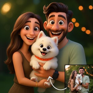 Custom Pixar Style Portrait From Your Photo | Personalized 3D Cartoon Character | Personalized Gift | Gift For Her | Gift For Him | Digital