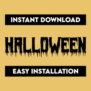 Halloween Font, Halloween Typeface, Bloody Font, Dripping Font, Horror Font, Spooky Font, Creepy Font, Cricut, Procreate, Cool Fonts
