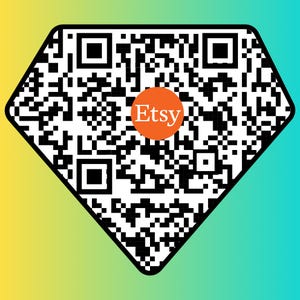 Diamond QR Code: Custom Digital Code for Jewelry Stores (PNG File)