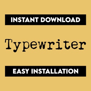 Typewriter Font, Typewriter Letters, Typewriter Alphabet, Vintage Font, Retro Font, Medieval Font, Cricut Font, Procreate, Cool Fonts
