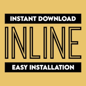 Inline Font, Inline Letters, Inline Alphabet, Inline Text, Cricut Font, Procreate, Silhouette, Printable Fonts, Goodnotes Font, Cool Fonts