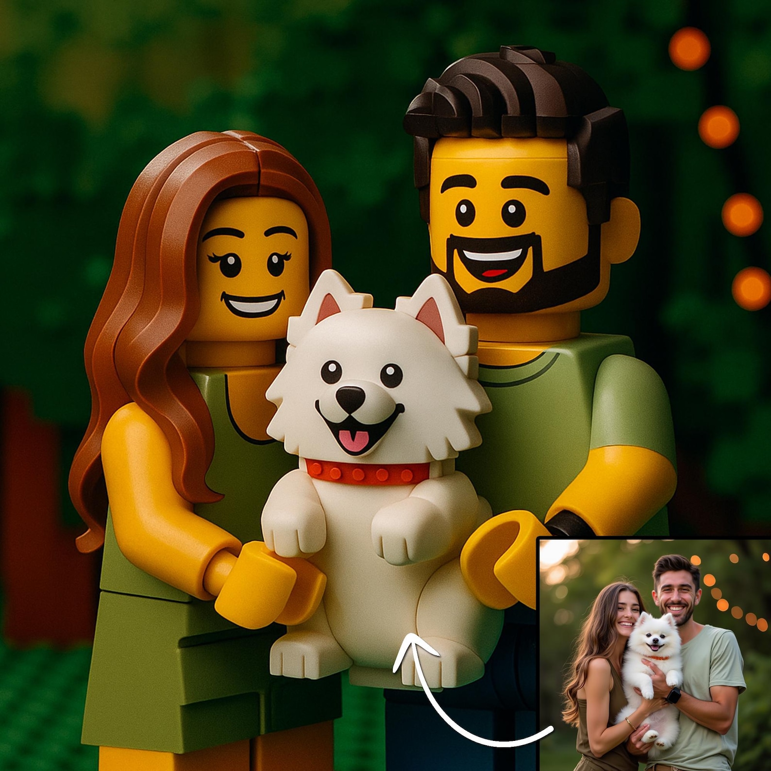Gepersonaliseerd 'LEGO' portret