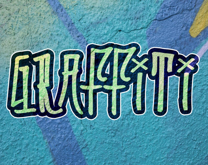 Riots Lettering Graffiti Font, Urban Style, Grafitik Riot (OTF File) - Etsy