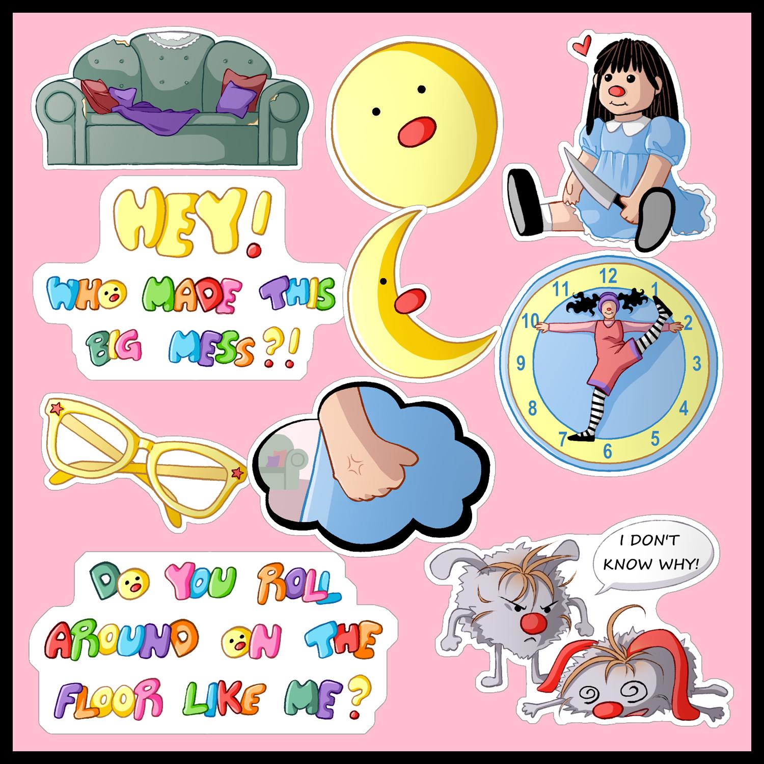 Comfy Couch Stickers