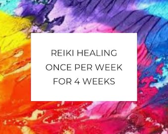 Reiki-genezing eenmaal per week gedurende 4 weken (Reiki-genezing op afstand x4 gedurende 1 maand)