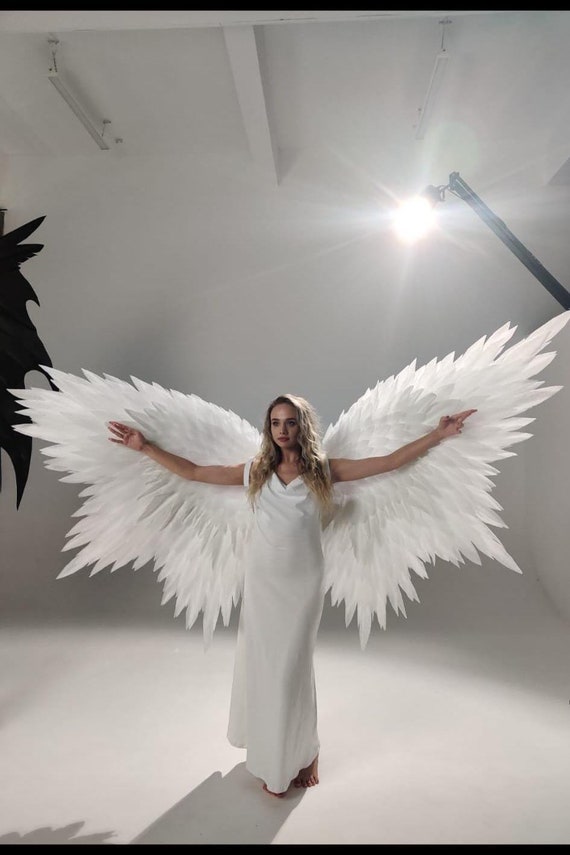 Grandes Ailes D'ange Crème - Décoration - Occasion Très Bon état