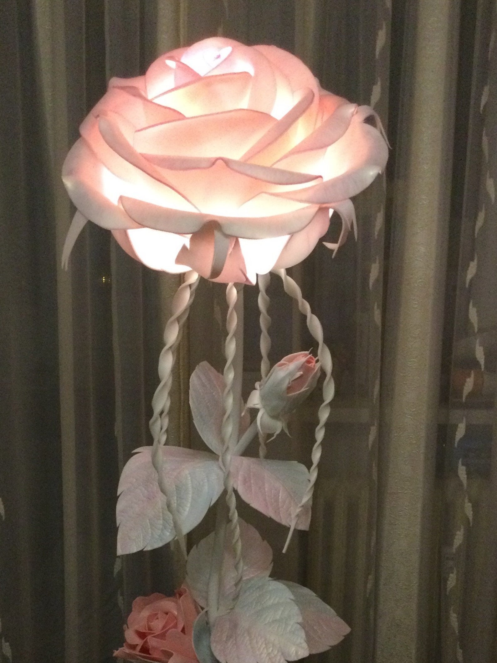 BlumenLampe Stehlampe Nachtlicht Schlafzimmerlampe Rose Lampe | Etsy