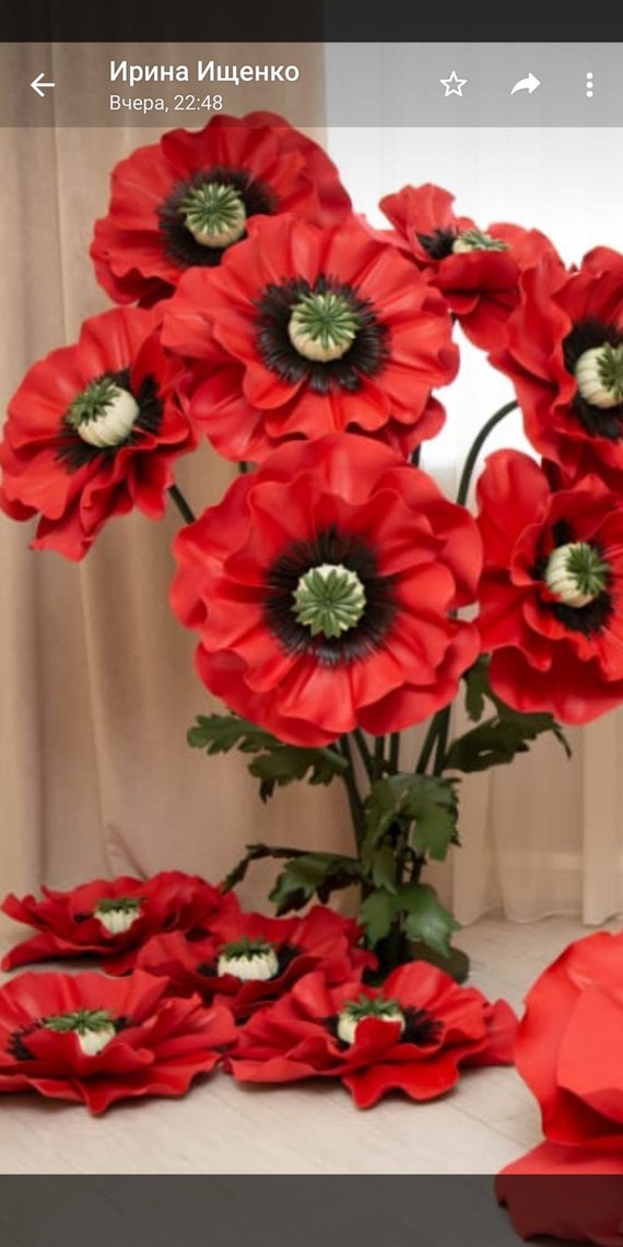 Lámpara de flores gigante Lámpara de