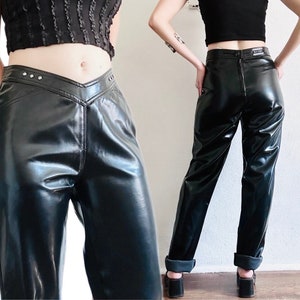 Pleather jeans store