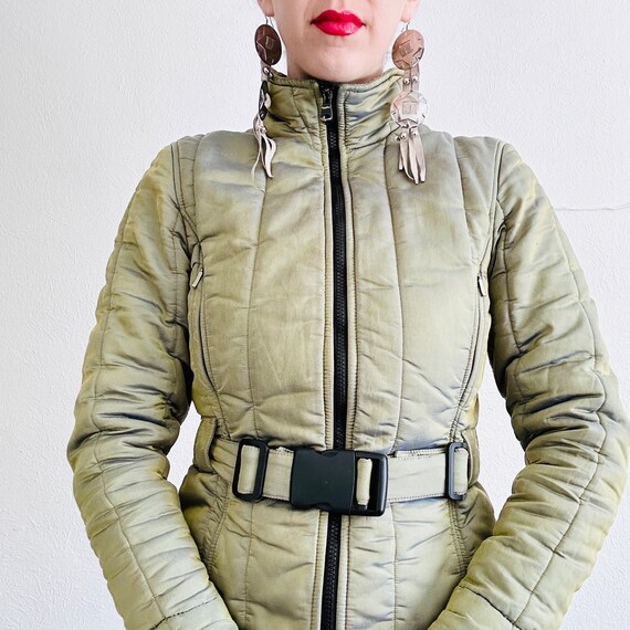 Iridescent Belted Coat