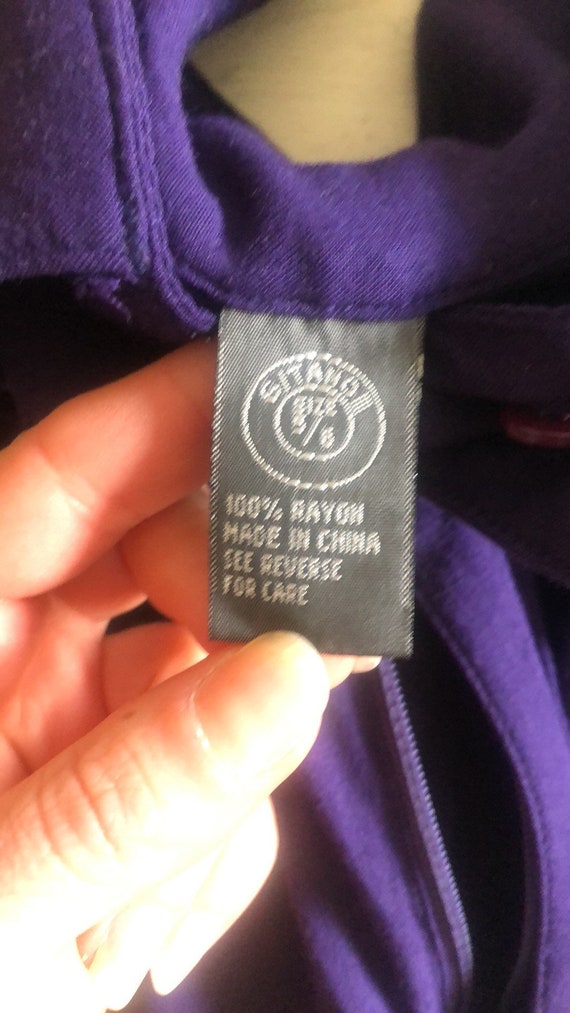 80s Vintage Pleated Shorts, Size Small, Purple Hi… - image 8