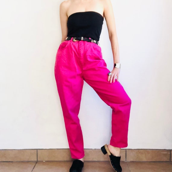 Vintage GITANO Pink Jeans, 30 Waist, 80s 90s Brig… - image 1