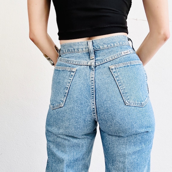 Vintage WRANGLER Western Jeans, 26 Waist, Button … - image 5